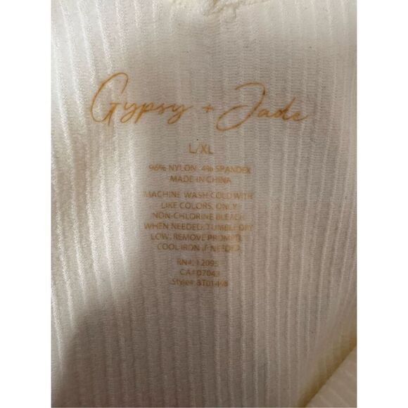 Gypsy + Jade white bodysuit size L/XL - Picture 4 of 6